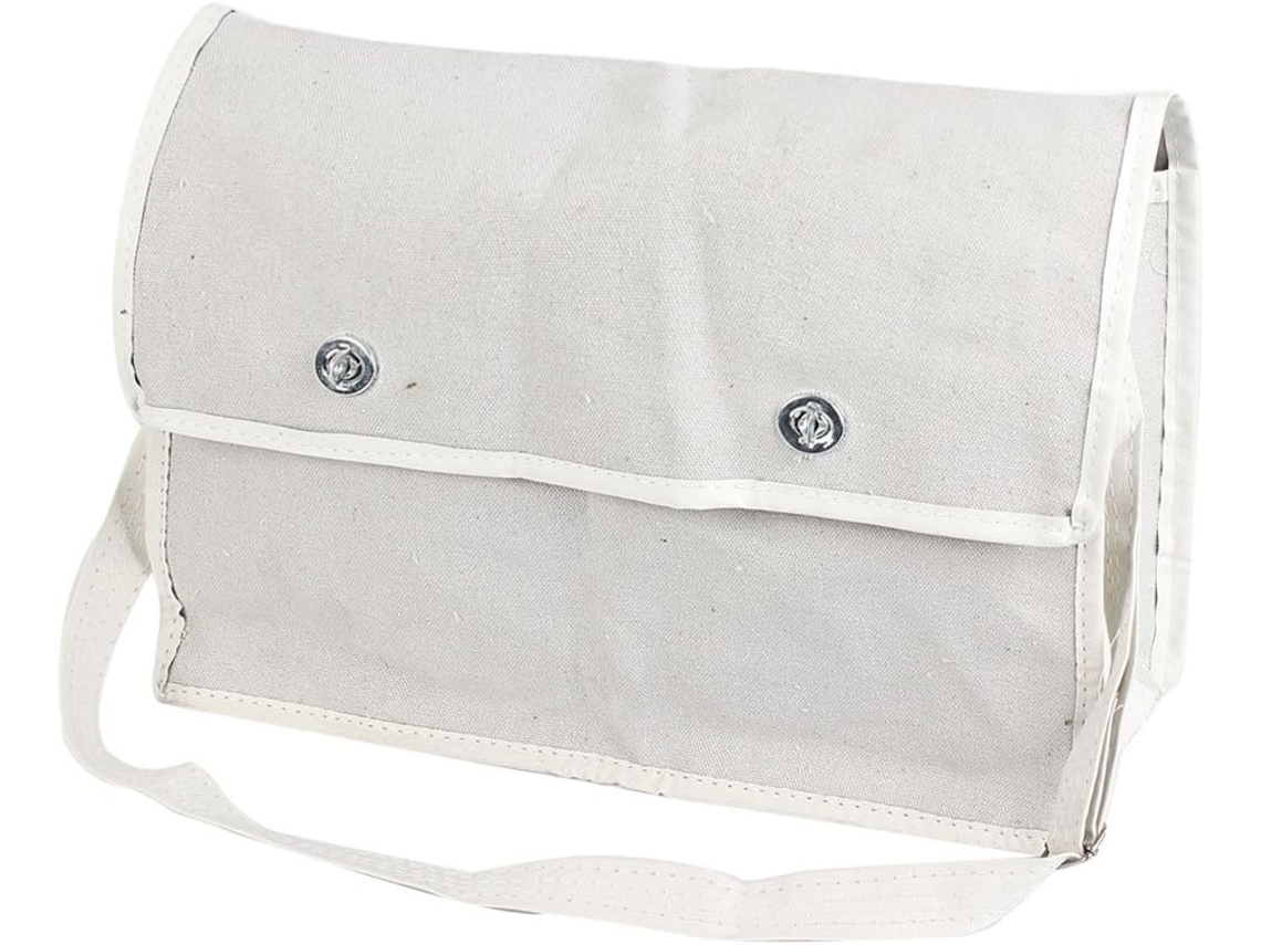 Bolsa de Lona Branca para Carpinteiro/eletricista, com Alça Ombro Ajustável, Fecho Fivela CHABERLU