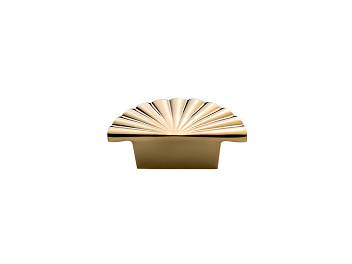 Puxador De Pétala Dourado Laxiscreed Para Armário, Estilo Nórdico De Luxo Leve, 68mm