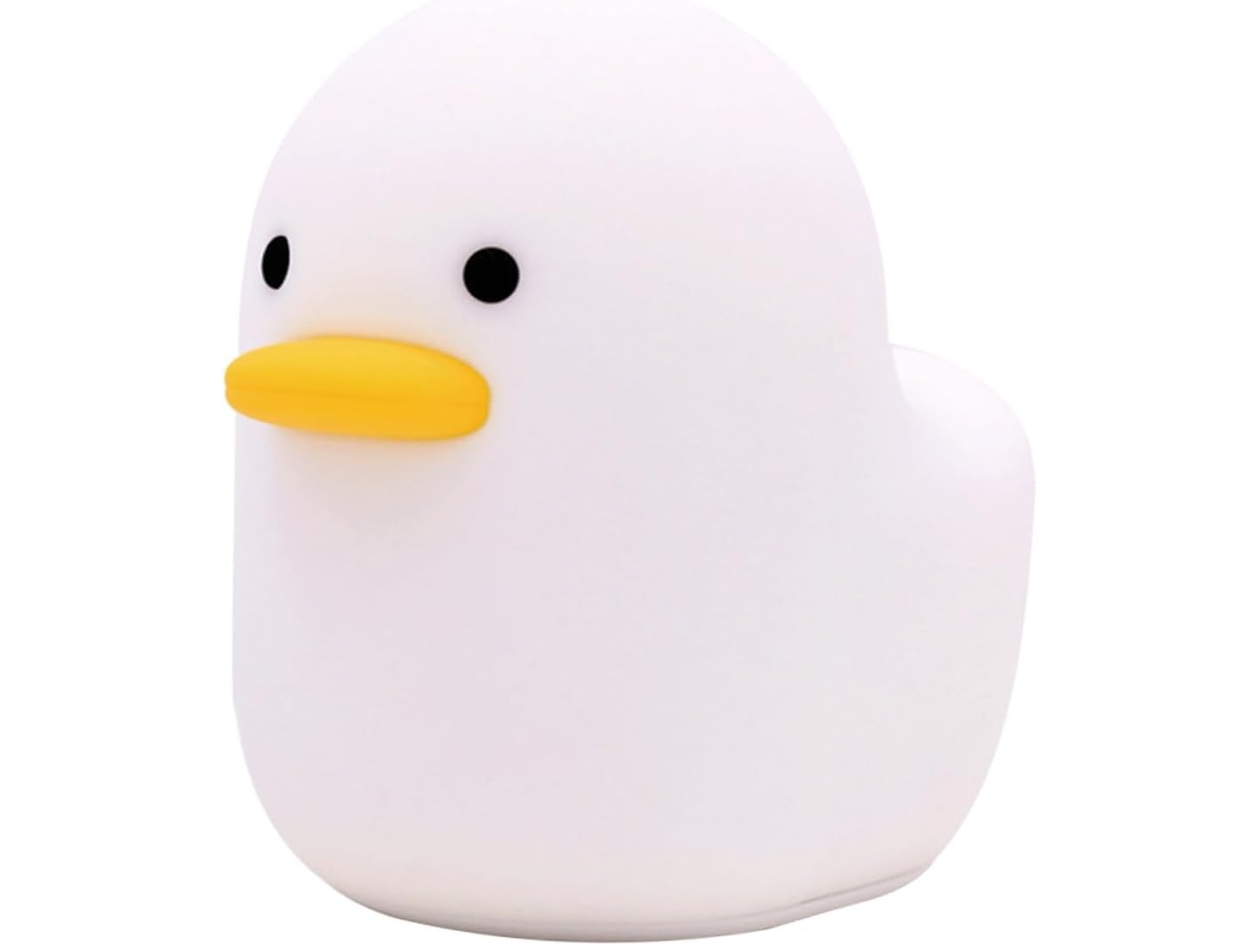 Luminária Noturna de Silicone Recarregável Via Usb com Design de Patinho de Desenho Animado, Ideal para Meninos e Meninas. SFUSHOS