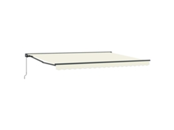 Conjunto 1 Toldo Retrátil Vidaxl Creme Alumínio (450 × 300 Cm)