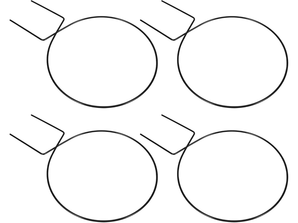 Kit de 4 Peças de Treliças de Ferro Fundido Inoomp, Estrutura Redonda para Plantas em Vasos, Uso Interno e Externo, CHABERLU
