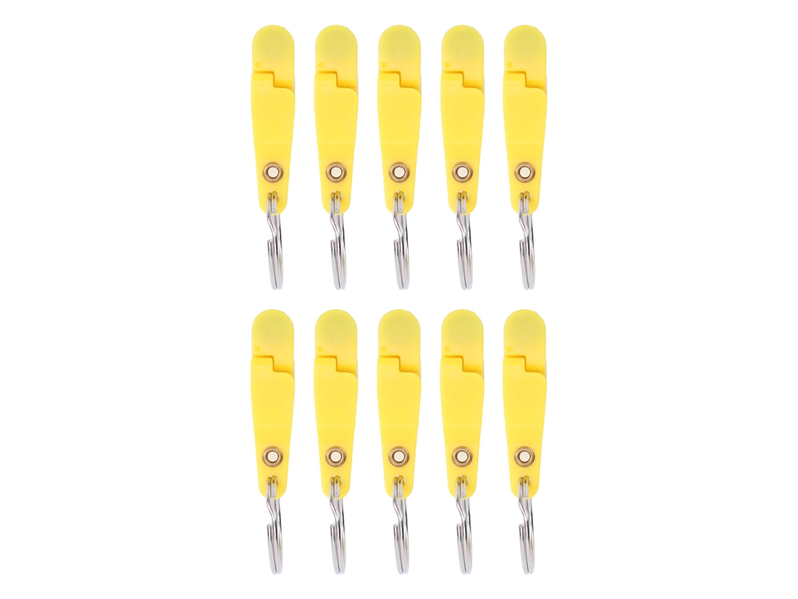 Clip de Lançamento para Pesca Trolling Amarelo 10pcs