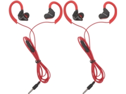 2 Fones De Com Fio: Ao Suor Para Orelha Na - 3,5 Mm Tablet E Mp3