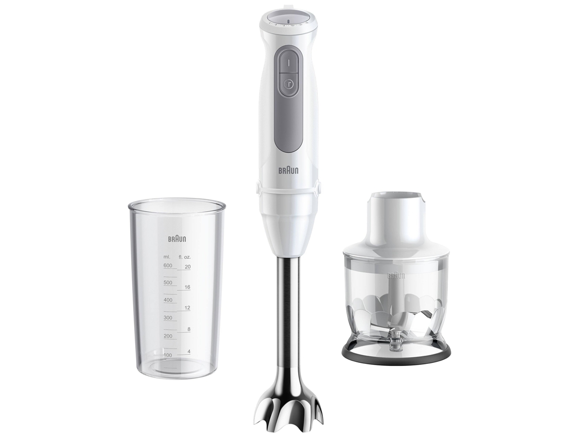 Varinha Mágica + Acessórios BRAUN MultiQuick 5 MQ50201MWH (1000 W - Branco e Cinzento)
