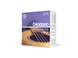 DAddario Ej26-10P 11-52 Custom Light Phosphor Bronze 10 Pack