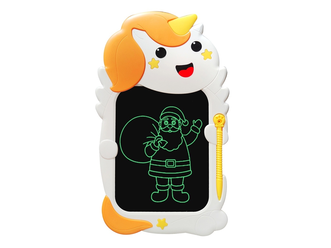 Tablet Lcd De Desenho Infantil De 8,5 Polegadas (unicórnio Laranja) Elysve
