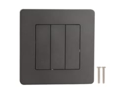 Painel de controle inteligente 3 gangues app timer interruptor rebound ac100 240v cinza S/MARCA