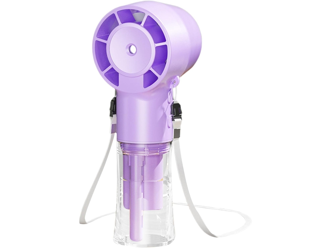 Ventilador Com Névoa, Ventilador Portátil Recarregável Com Spray, Refrigerador Pessoal Portátil, Motor Silencioso Com Escovas