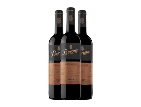 Vinho BERONIA Viñas Viejas Tempranillo Rioja (0.75 L - 3 Unidades)