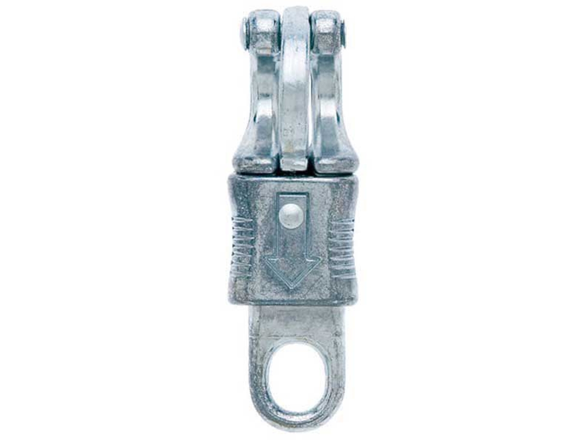 Mosquetão Sem Elo Giratório Passe Oval Galvanizado Panic Prateado 13 Mmhispano Hipica