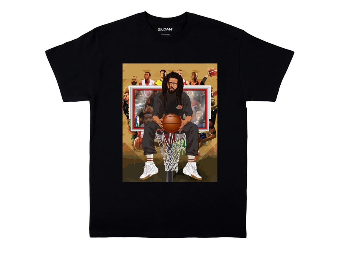Rockinstone J. Cole T-shirt - The Off-season Red Graphic Unisex T-shirt Rockinstone Sizem