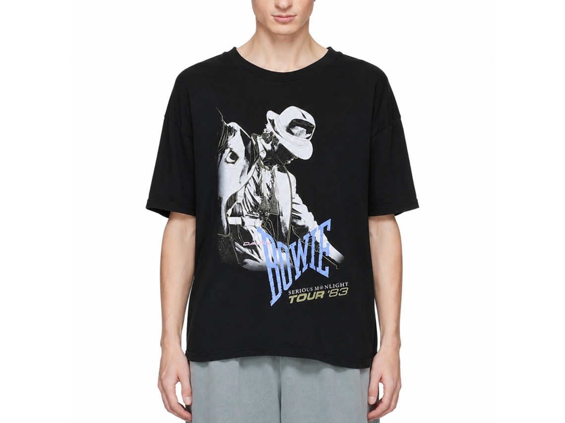 David Bowie Serious Moonlight Tour 83 T-shirt Unisex Adults Size:xxl