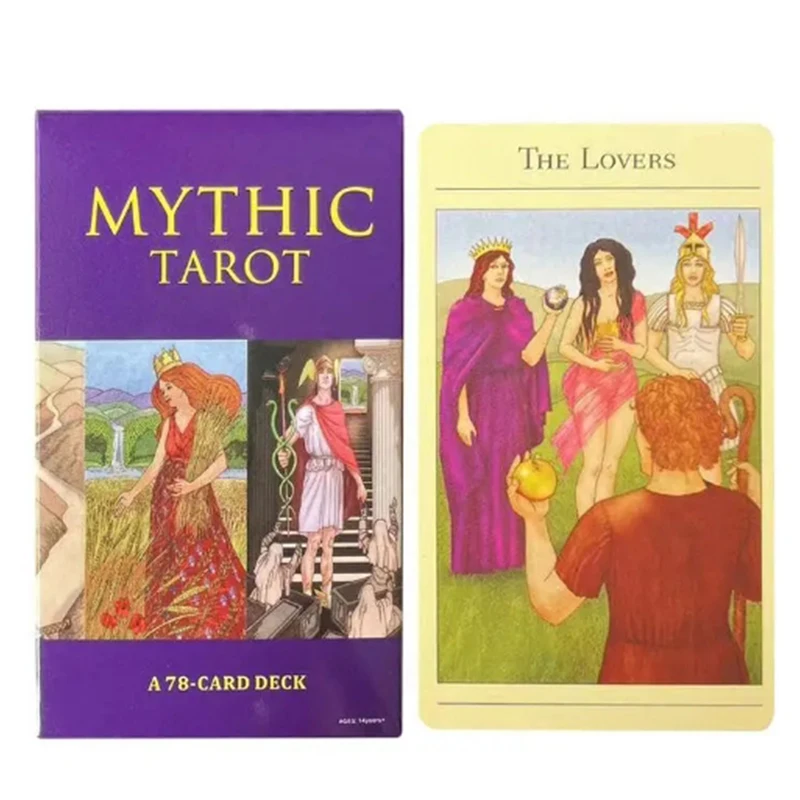 78 Cartas De Tarô Mítico Novas, 10,3 X 6 Cm, Jogo De Cartas Em Inglês Para Adultos.