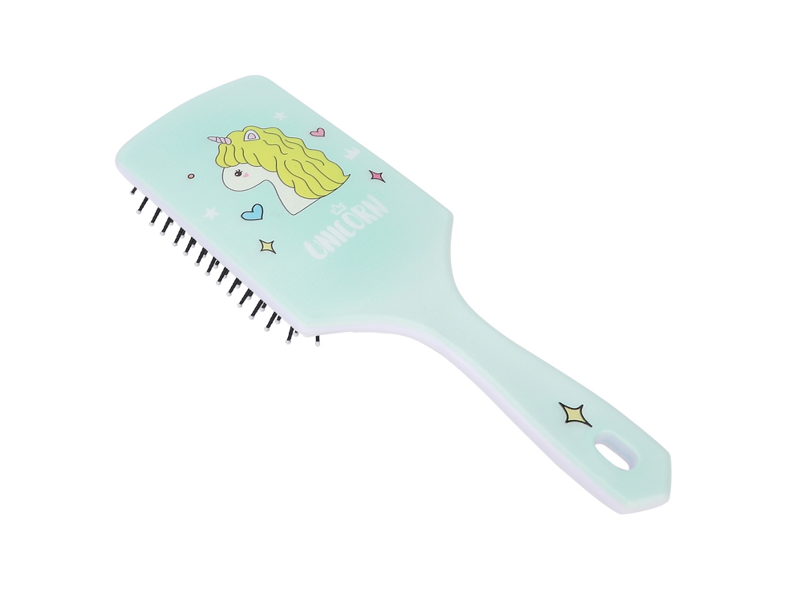 Pente De Massagem Para Cabelo Antiestático Com Airbag Cartoon Design Amarelo Para Uso Doméstico E Viagens