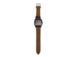 2026 relógio de Quartzo Casual Masculino com Pulseira de Couro Marrom