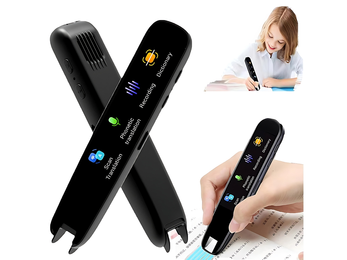 Caneta De Tradução Inteligente, Dispositivo Multifuncional Com Suporte Wi Fi/sem Internet/foto, Traduz 112 Idiomas Em Tempo Real (preto)