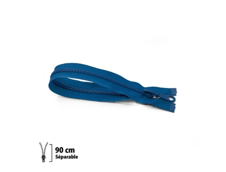 Zipper Eclair Z54 6mm Separável 90 Cm Azul Bandeira