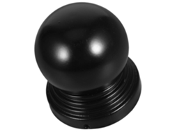 Inoomp Tampas de Cerca Metálicas Pretas de 90mm, Tampas Decorativas Esféricas de Ferro para Postes, Capas Protetoras e CHABERLU
