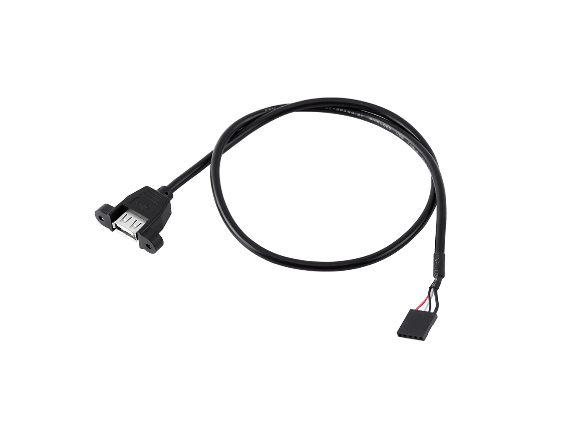 Adaptador Cabeamento Header Fêmea 5 Pinos Para Usb 2.0 Macho