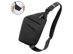 Mochila Bandolera Antirrobo Impermeable Para Homens E Mulheres Com Cremalheira De Metal E Cinto Reflexivo