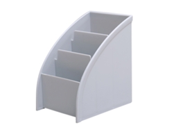 Organizador de Mesa para Maquiagem e Cosméticos, Suporte para Itens de Escritório e Materiais de Escritório, Formato Trapezoidal BRILVIBERA