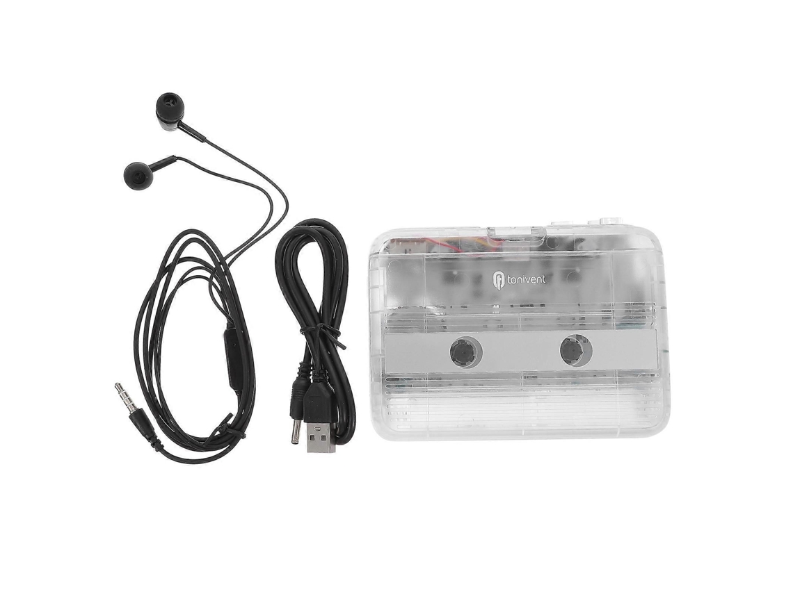 Leitor de Música com Unidade de Fita, Sem Fio e Fones de Ouvido, Toca fitas, Fm, Metal Abs TAISHENGDA