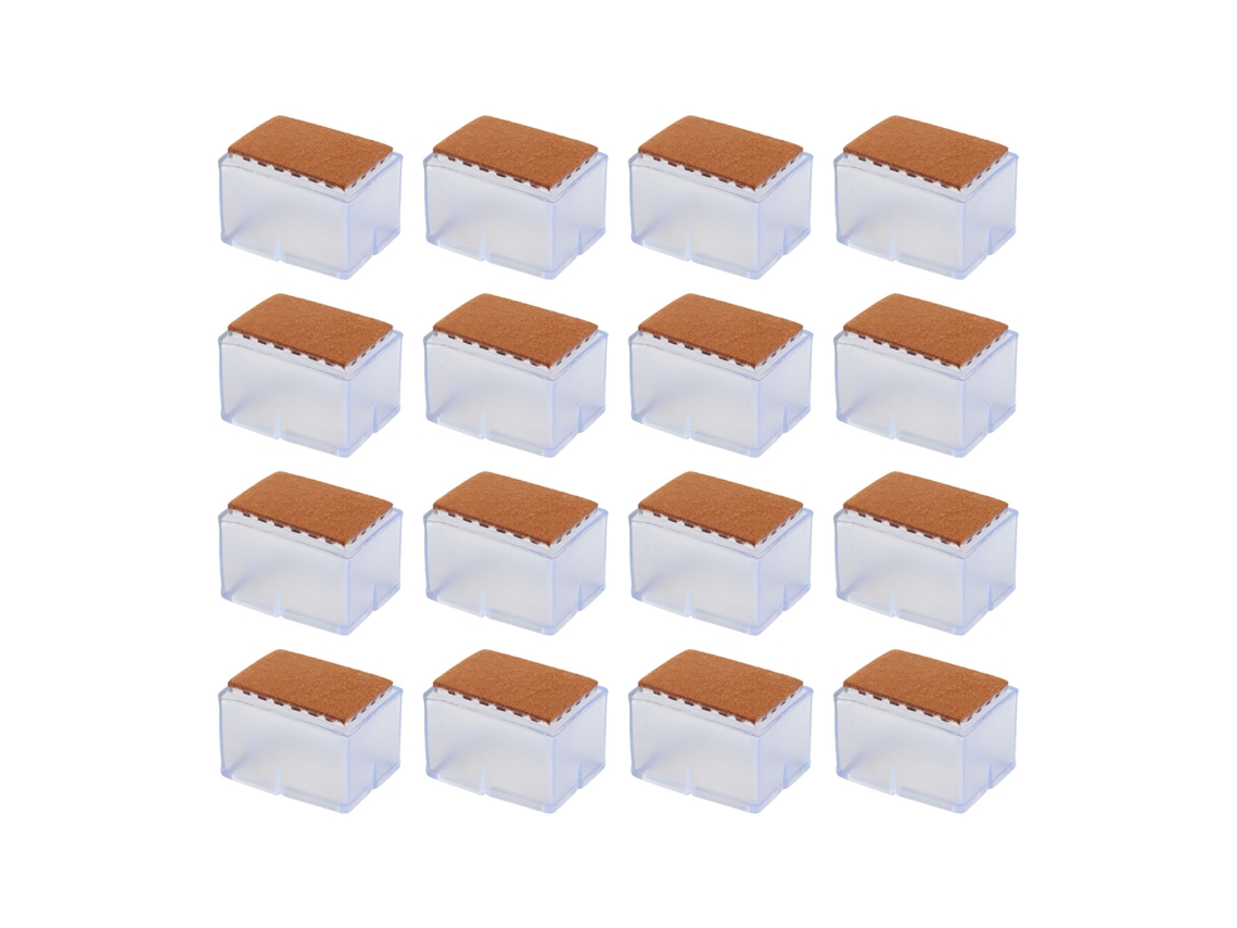 Laxiscreed Conjunto De 16 Tampas De Silicone Para Pés De Cadeiras E Mesas, Antiderrapantes E Reforçadas