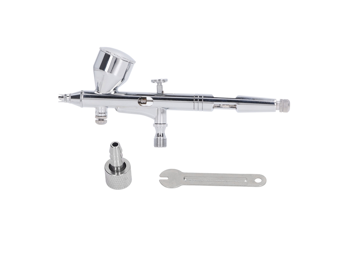 Kit de aerógrafo multifuncional em aço inoxidável para arte, modelagem, pintura e projetos "faça você mesmo".