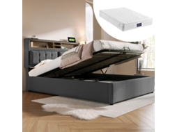 Cama 140x200 Com Usb-c E Colchão