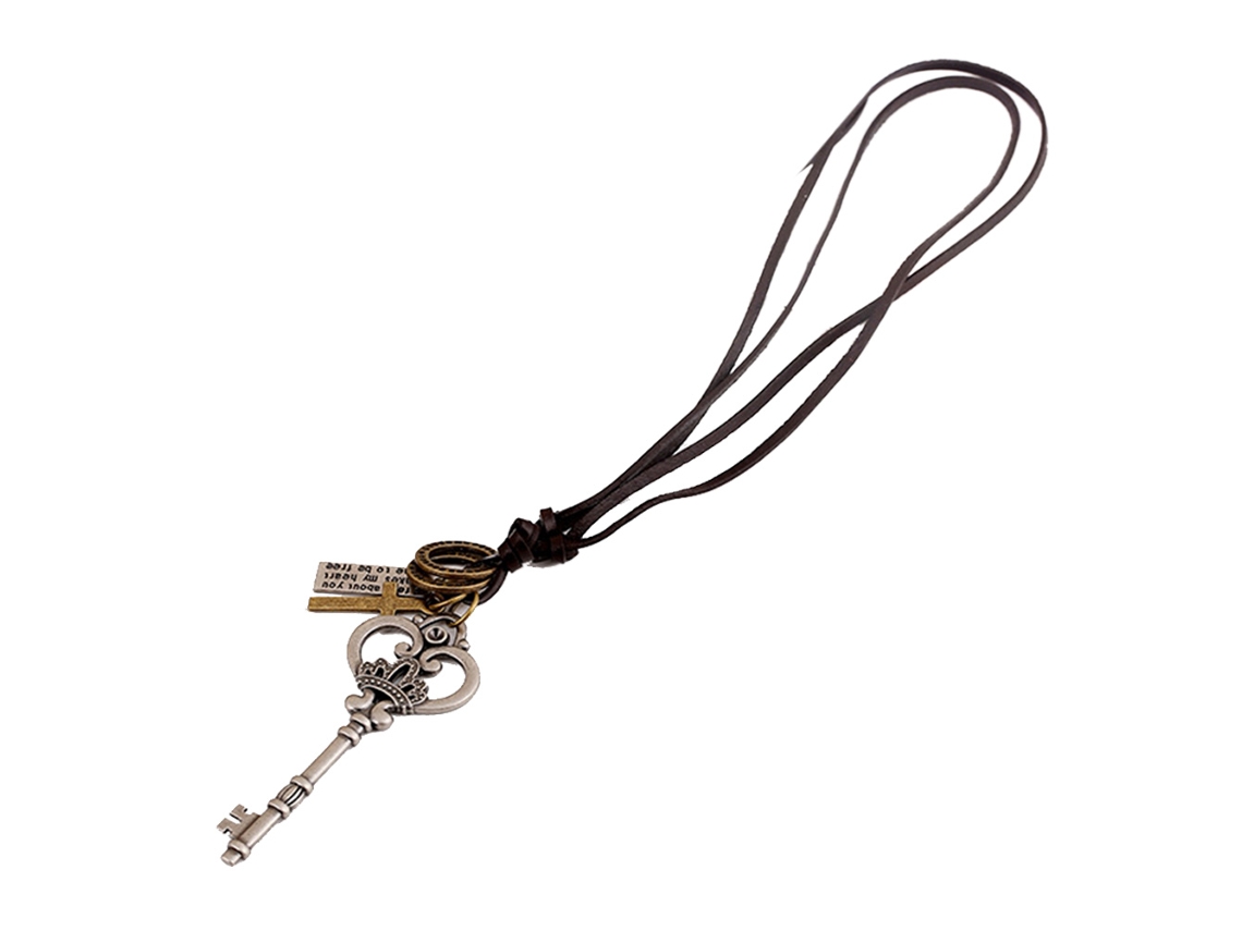 Colar Com Pingente Estilo Punk Vintage Unissex
