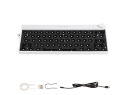 Kit DIY de Teclado Mecânico LAXISCREED, 61 Teclas, RGB, hot swappable, tri modo | LAXISCREED