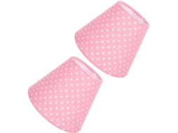 Conjunto de 2 Peças de Tecido Estampado Criativo com Orifício para Sala de Estar e Quarto, Capa Macia para Abajur e SFUSHOS