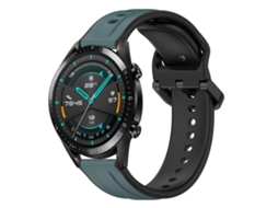 Pulseira De Silicone Bicolor Com Formato Convexo Para Huawei Watch Gt2 42mm 20mm