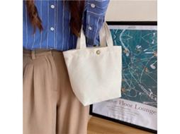Lancheira portátil para mulheres, pequena bolsa de lona, ​​lancheira simples de cor sólida, lancheiras fofas para crianças, lancheira Aquaforge
