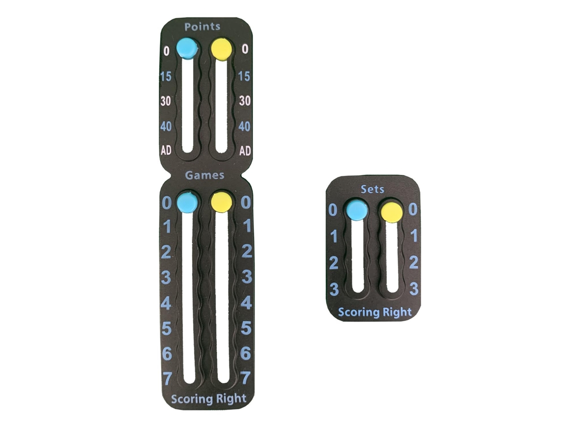 Marcador de Pontos SCORING RIGHT para Raquetes de Ténis Preto