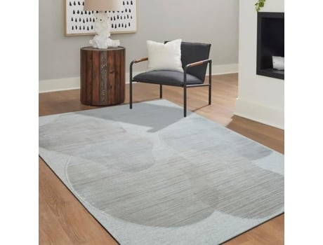 Tapete De Lã Com Padrões Contemporâneos Rosa Desbotado 160x230