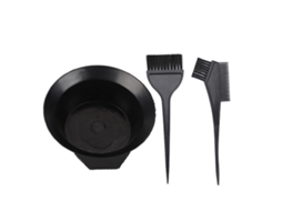 2026 3pcs Set de Pincel e Taza para Colorear Cabelo Ferramentas Profissionais de Tinta e Perm para Salões de Beleza