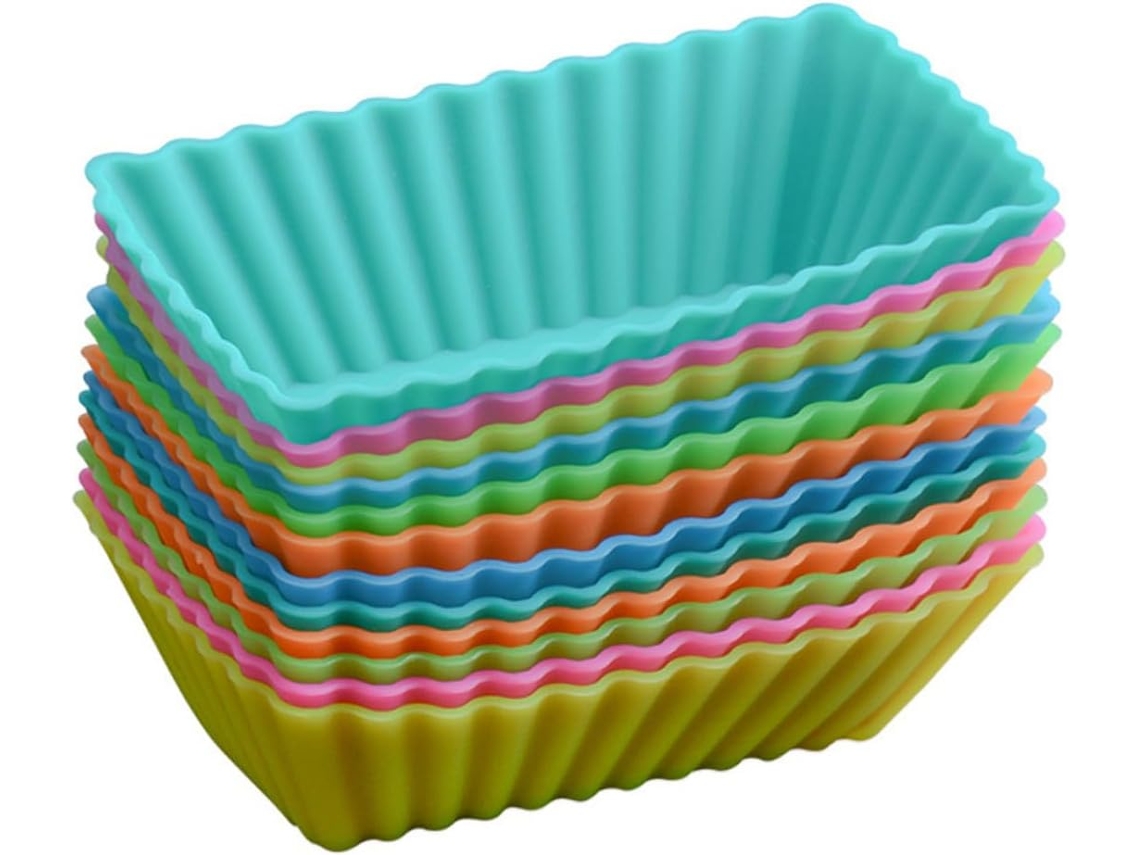 Formas Para Muffins E Cupcakes, 24 Unidades, Formato Retangular