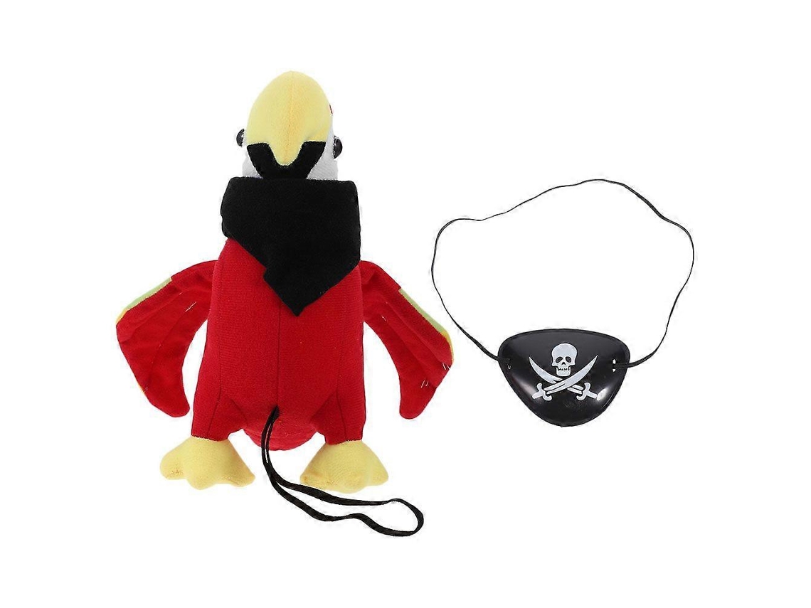 Conjunto De Papagaio Pirata De Pelúcia, Adorável Papagaio Pirata Para O Halloween. Ly Ebike