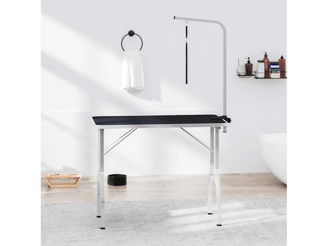 Vidaxl Mesa De Grooming Ajustável Com 1 Laço