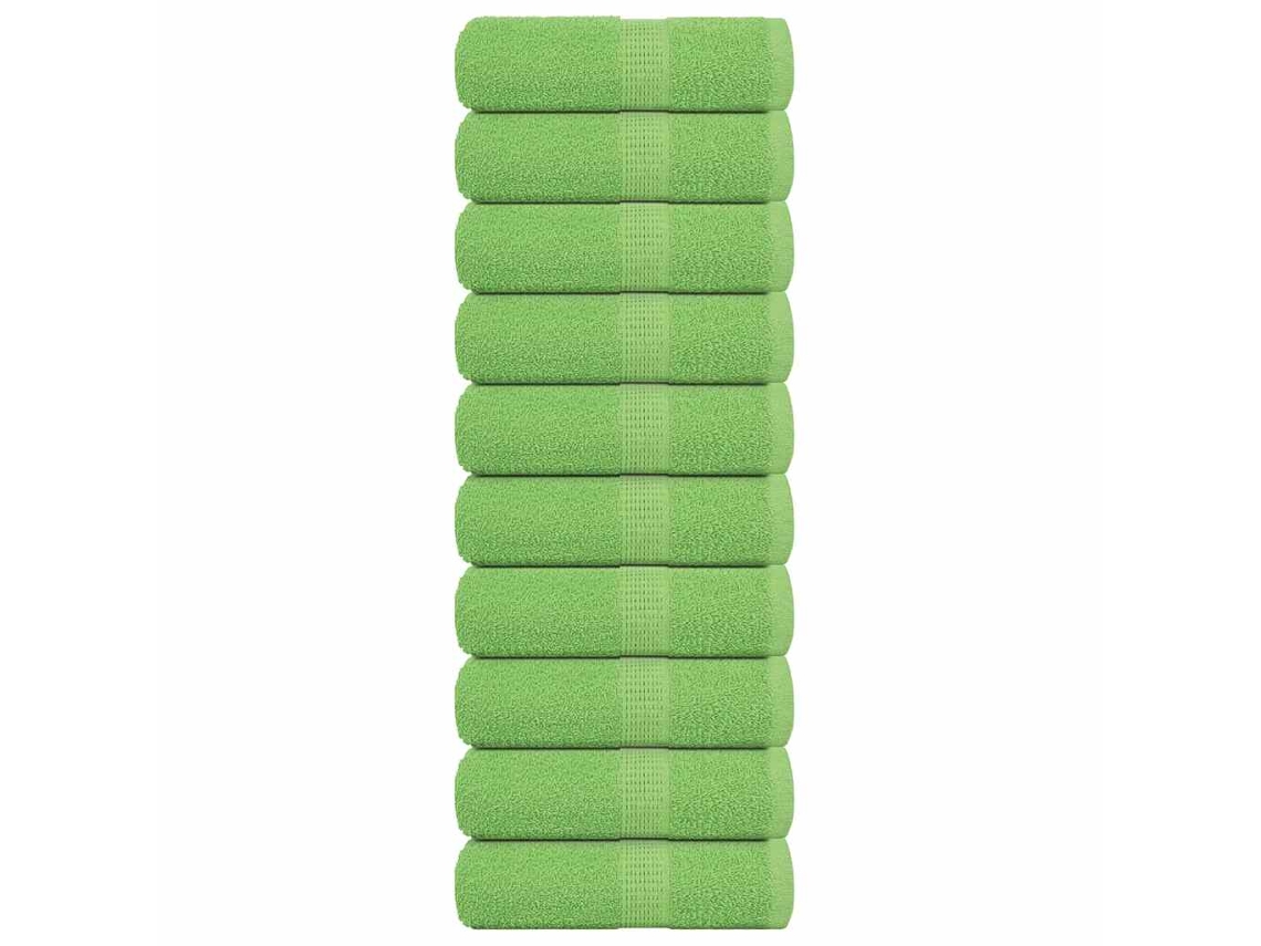 Wash Towel, Wash Towels Vidaxl Verde Algodão (30 X 30 Cm)