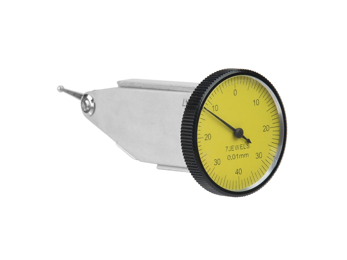 Indicador de teste de trilhos de encaixe em cauda de andorinha, escala de 0 a 0,8 mm, ferramenta de medição de 0,01 mm.