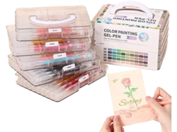 Caneta de Tinta Gel, para Material Escolar, Caneta em Gel para Diário CHABERLU
