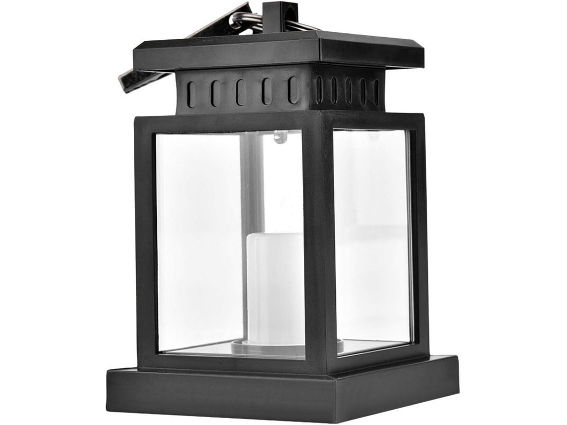 Lâmpada Solar Para Jardim Com Bateria Recarregável Ip44 Luz De Veladora Led Amarela Exterior