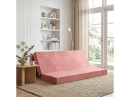 Vidaxl Sofá Cama Dobrável 200 X 67 X 45 Cm Rosa