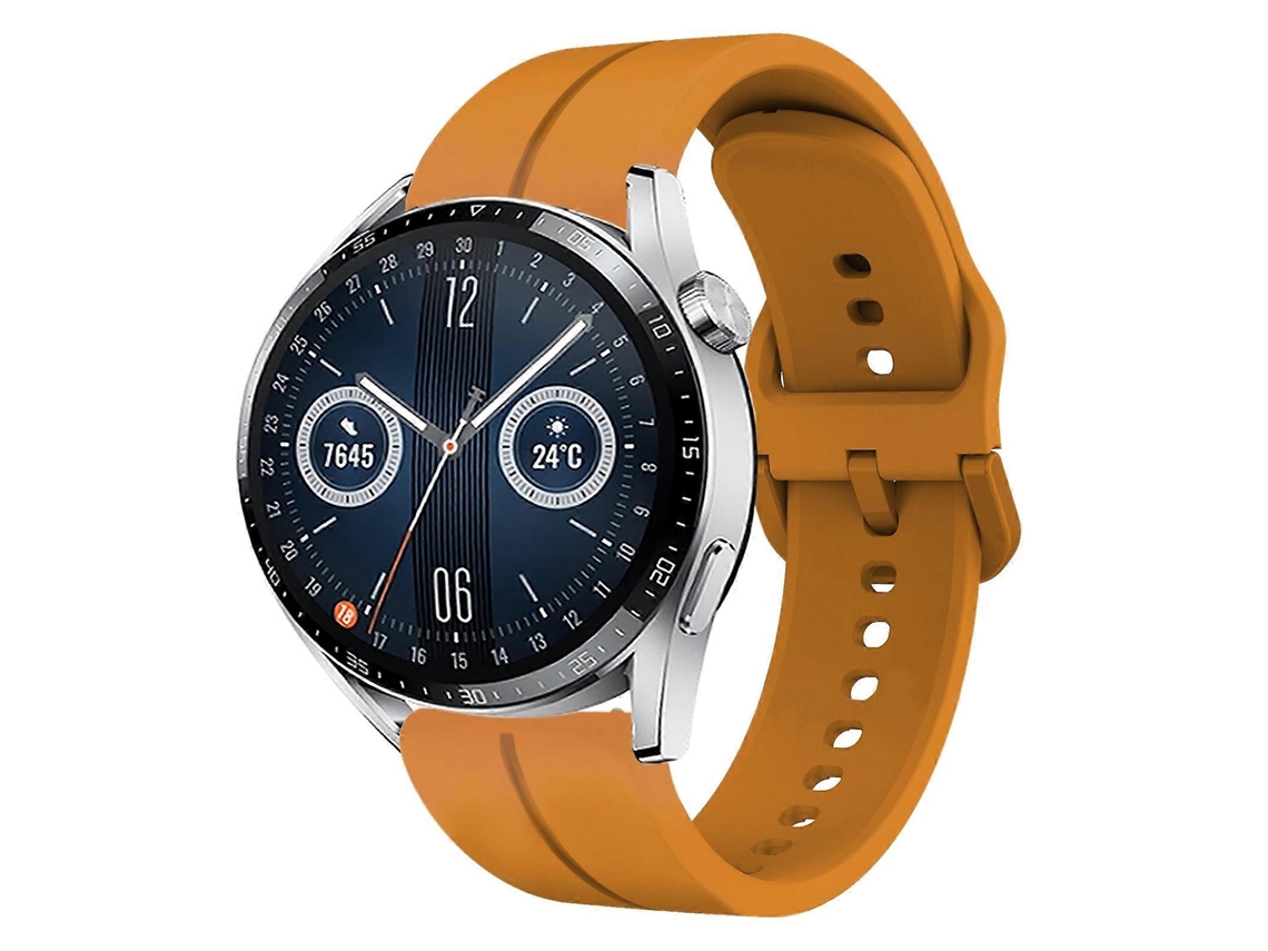 Pulseira De Silicone Com Laço De 46 Mm E 22 Mm Para Huawei Watch Gt3