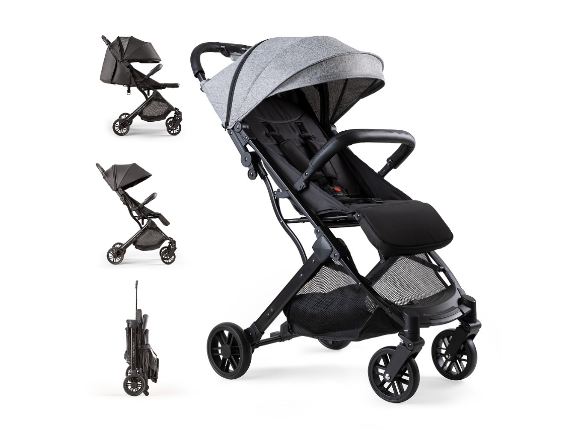Carrinho De Passeio Minimum Space Plus Cinza