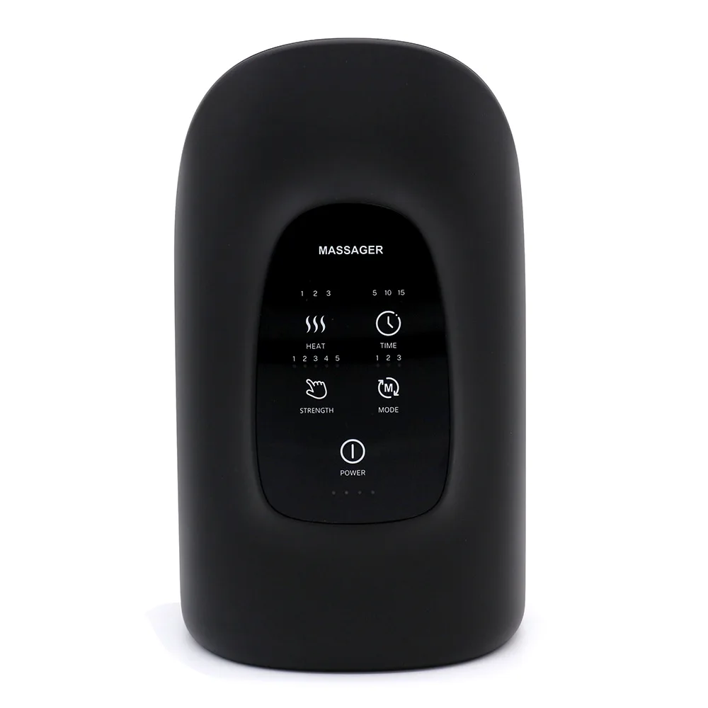 Massageador Elétrico Para Dedos E Mãos (preto) Aquecido, Vibratório E Pressurizado