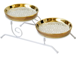 Suporte Para Cupcakes Com Prato De Cerâmica Removível, Feito De Porcelana Profissional, Para Mesa