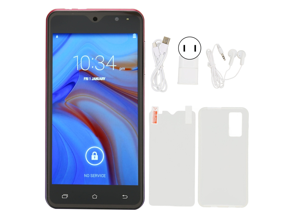 2026 smartphone Desbloqueado Android 11 5 Polegadas 4800mah 2gb+16gb Câmera 8mp Wifi 5g Roxo Plugue Eua
